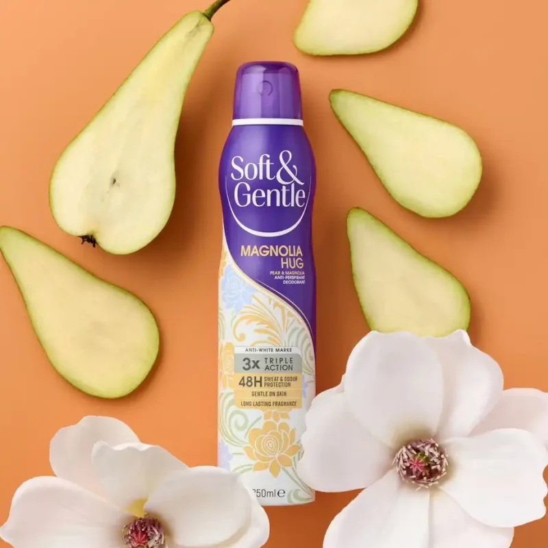اسپری ضدتعریق زنانه Soft & Gentle مدل Magnolia Hug حجم 250 میل - Image 2