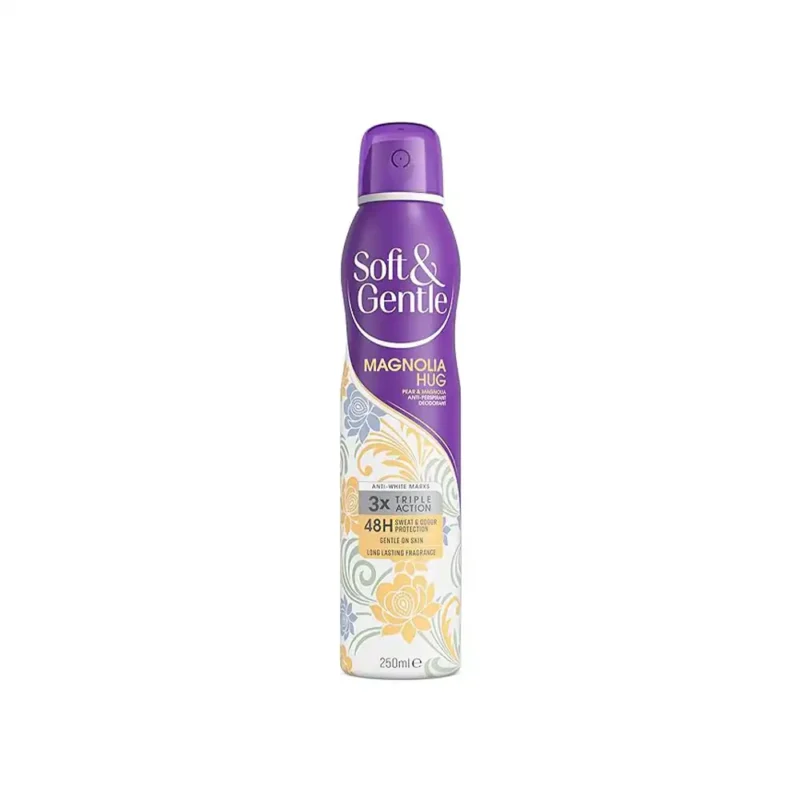 اسپری ضدتعریق زنانه Soft & Gentle مدل Magnolia Hug حجم 250 میل - Image 1