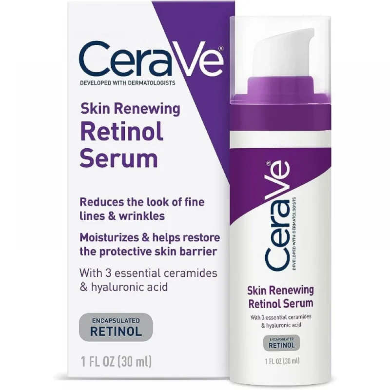 CeraVe_Anti_Aging_Retinol_Serum_square_web_q90 سرم رتینول جوانساز سراوی Skin Renewing حجم 30میل - Image 1