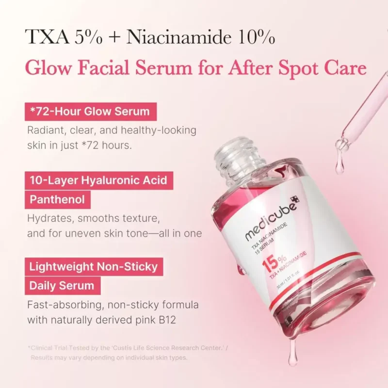 سرم ضدجوش مدیکیوب TXA Niacinamide 15% حجم 30میل - Image 2