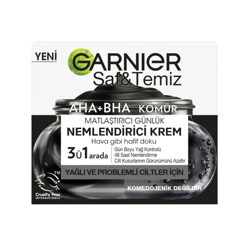 مرطوب‌کننده کنترل چربی گارنیر Charcoal AHA+BHA - Image 5