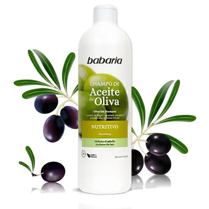 شامپو مغذی و آبرسان باباریا Olive Oil حجم 700میل - Image 2
