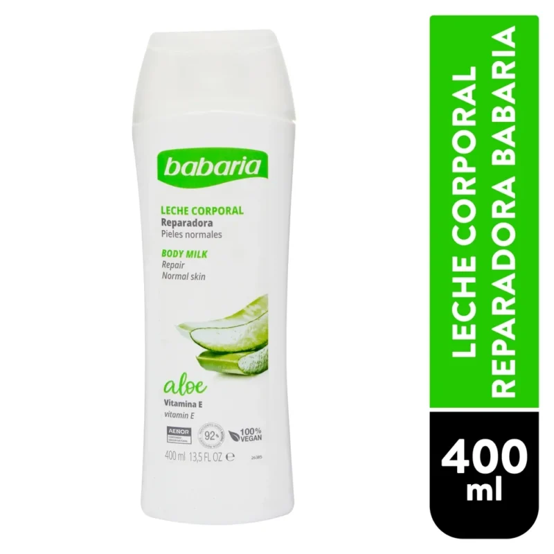 شیر بدن آبرسان آلوئه‌ ورا باباریا aloe حجم 400میل - Image 2