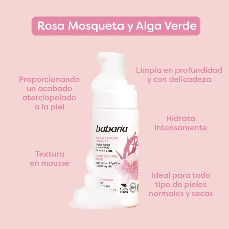 موس کرمی پاک‌کننده باباریا Rosehip & Red Algae - Image 2