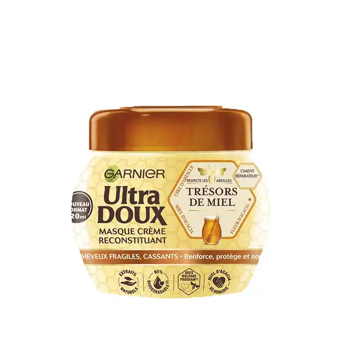 9101-GAR-DIGITAL-TRESORS-DE-MIEL-320ML-MASQUE-410x888px (1) copy ماسک مو عسل گارنیر ultra doux حجم 300میل - Image 1
