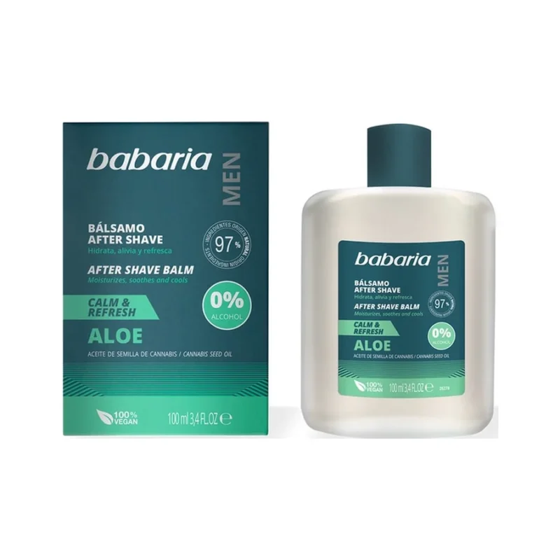 افتر شيو پوست حساس باباريا ALOE حجم 100ميل - Image 2