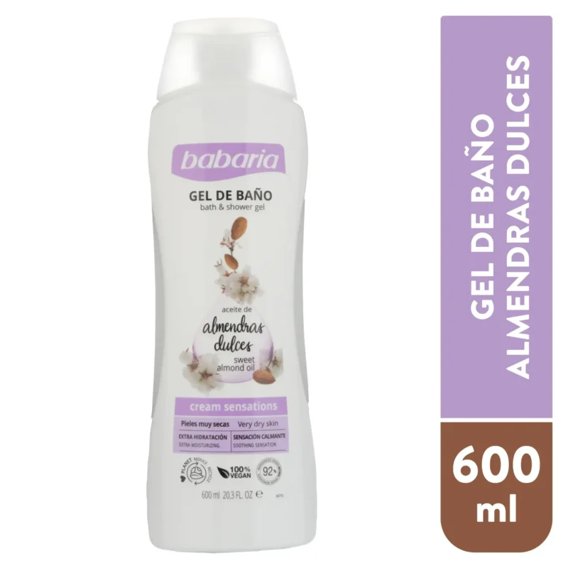 شامپو بدن باباریا مدل sweet almond oil حجم 600 میل - Image 3