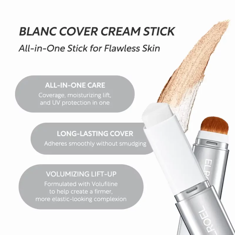 کرمپودر استیکی الرول Blanc Cover V White - Image 5