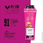 شامپو گليس موهای بلند SUPREME LENGTH حجم 400ميل - Image 2