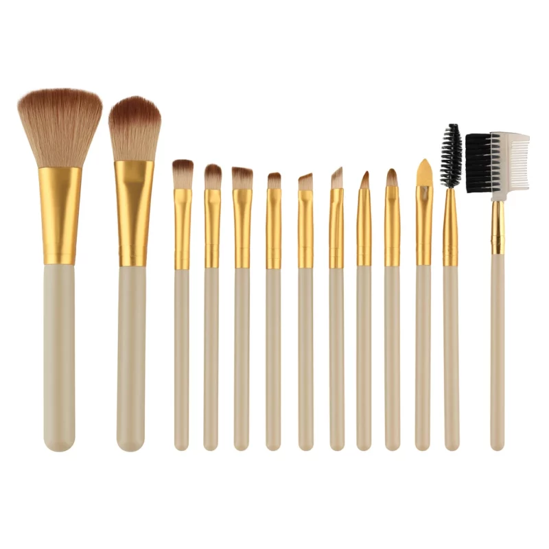 پک براش آرایشی ۱۲ عددی جعبه فلزی - Image 2