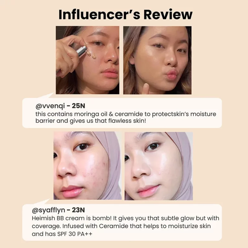 بی‌بی کرم هیمیش Moringa Ceramide SPF30 وزن 30گرم - Image 6