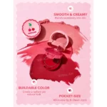 رژلب و رژگونه کرمی سه طبقه شیگلم مدل Cherry - Image 7