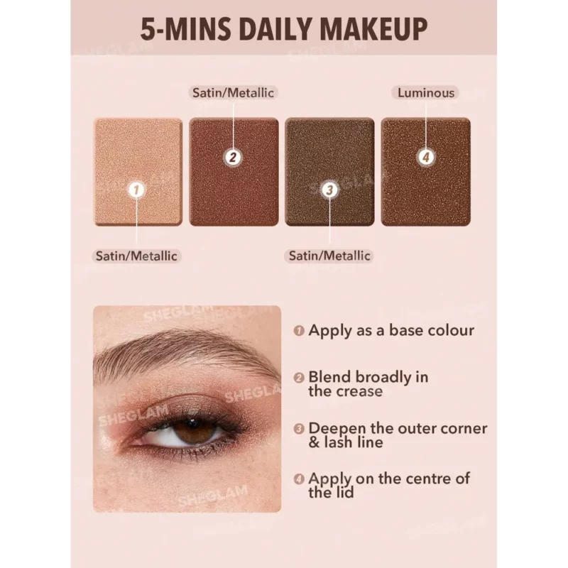 پالت سایه چشم شیگلم SERENDIPITY وزن 4.2 گرم - Image 4