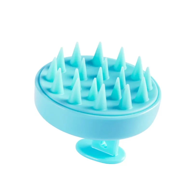 برس_سیلیکونی_حمام_آبی_2 برس شستوشوی سر سیلیکونی حمام Massage Brush - Image 1