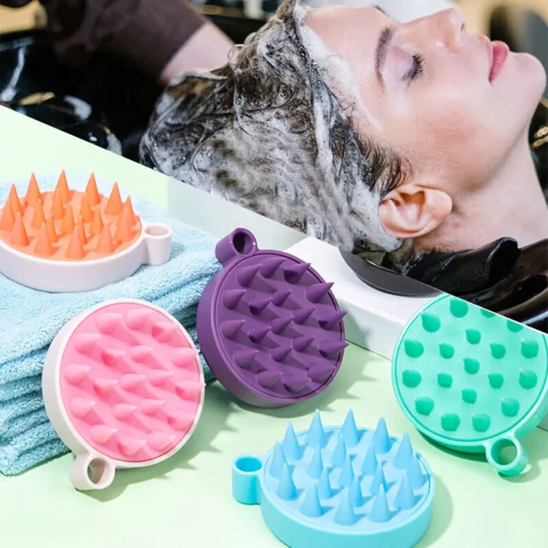 برس شست‌وشوی سر سیلیکونی حمام Massage Brush - Image 2