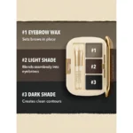 پالت سه تایی سایه و واکس ابرو شیگلم مدل Full-Filled  - Image 6