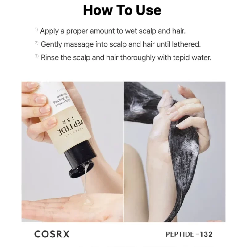 شامپو ترمیم کننده کوزارکس Peptide132 حجم ۲۰۰ میل - Image 4