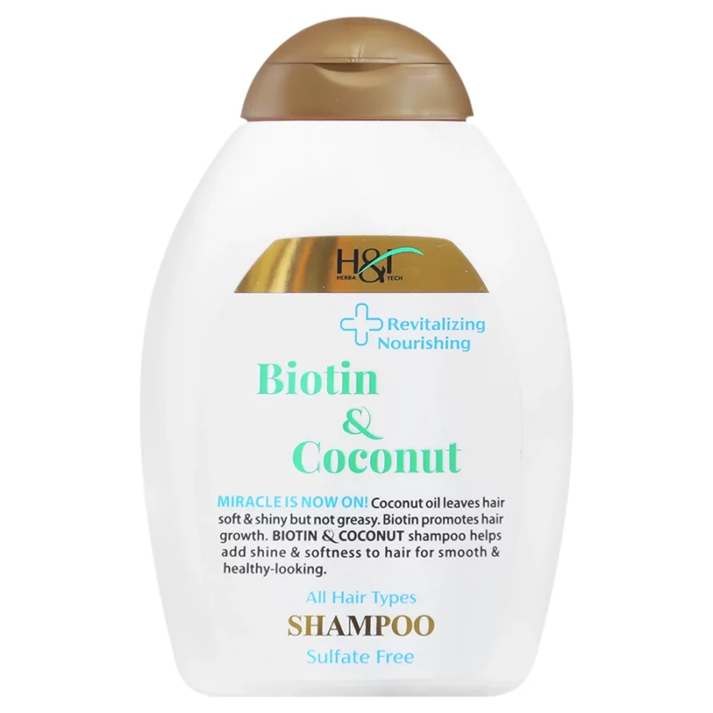 HT_Biotin_Coconut_Shampoo_web شامپو اچ اند تی مدل Biotin & Coconut حجم 385 میل - Image 1