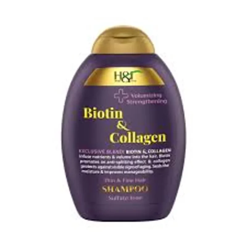 شامپو اچ اند تی مدل Biotin & Collagen حجم 385میل - Image 1