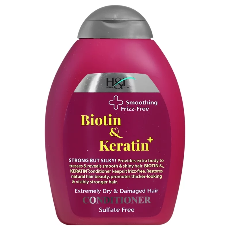 handi_biotin_keratin_plus_web نرمکننده مو اچ اند تی +Biotin & Keratin حجم 385 میل - Image 1
