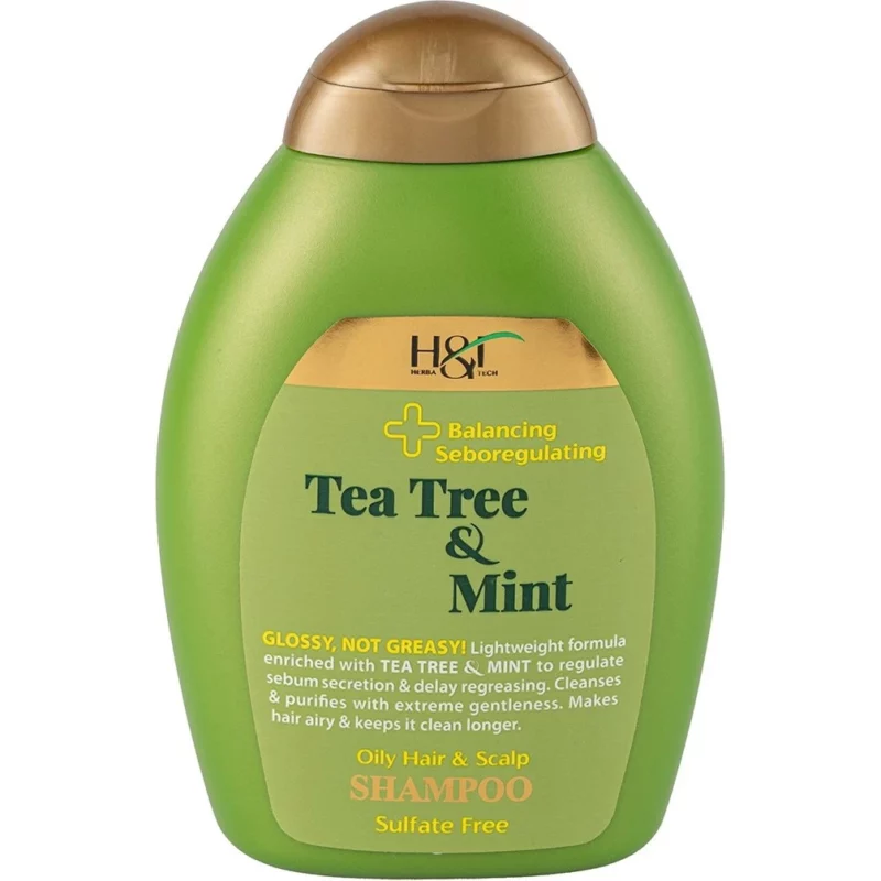 شامپو اچ اند تی مدل Tea Tree & Mint حجم 385 میل - Image 1