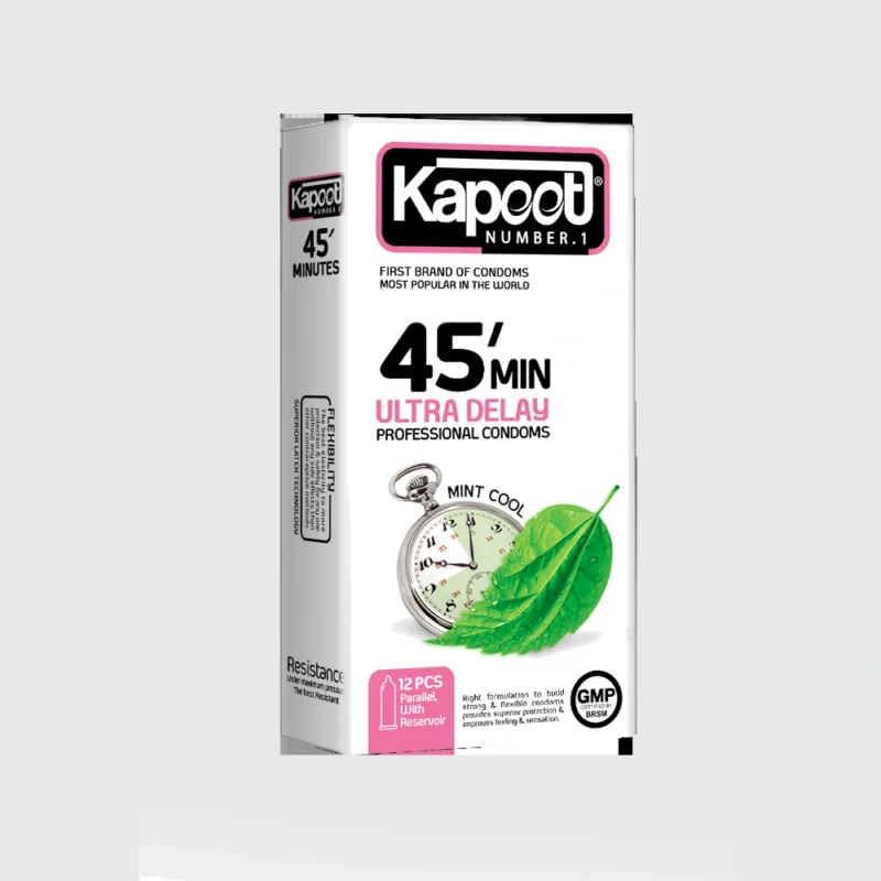 کاندوم تأخیری کاپوت 45MIN ULTRA DELAY بسته 12 عددی - Image 1