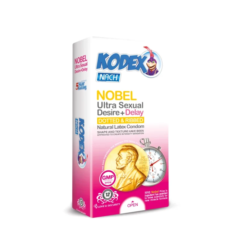 kodex_nobel_web کاندوم تأخیری کدکس Nobel Ultra Sexual بسته 12عددی - Image 1