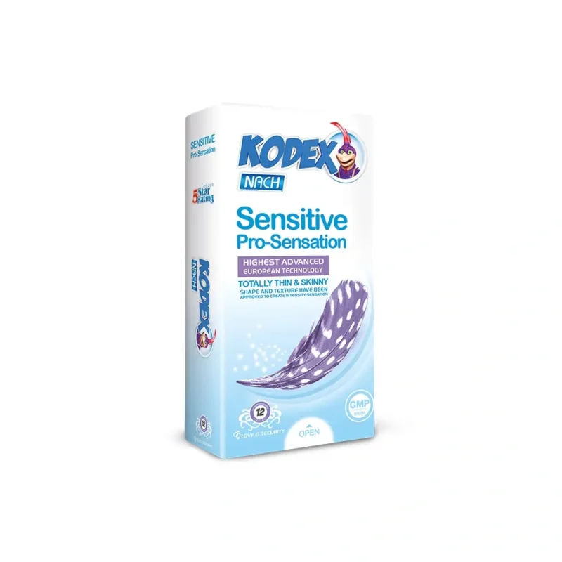kodex_sensitive_web (1) کاندوم فوقحساس و نازک کدکس Sensitive Pro-Sensation - Image 1