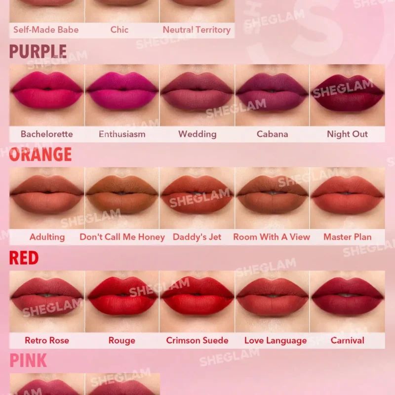 رژلب مات شیگلم مدل Matte Allure Lipstick وزن 4گرم - Image 4