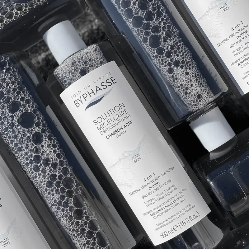 میسلار واتر ۴ کاره پوست چرب بای‌فس Active Charbon حجم ۵۰۰ میل - Image 3