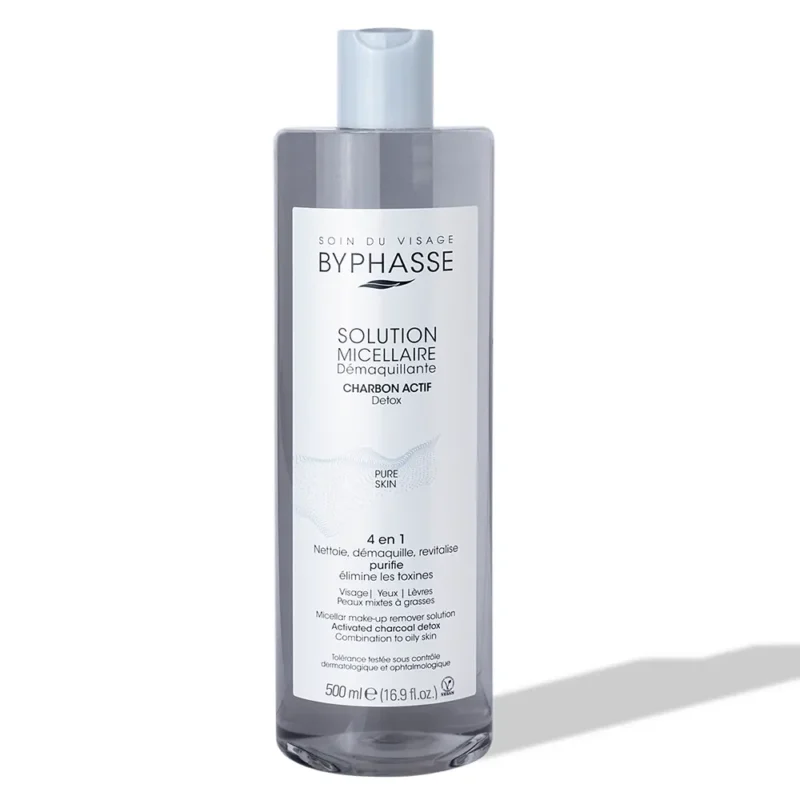 میسلار ۴ در۱ -- میسلار واتر ۴ کاره پوست چرب بایفس Active Charbon حجم ۵۰۰ میل