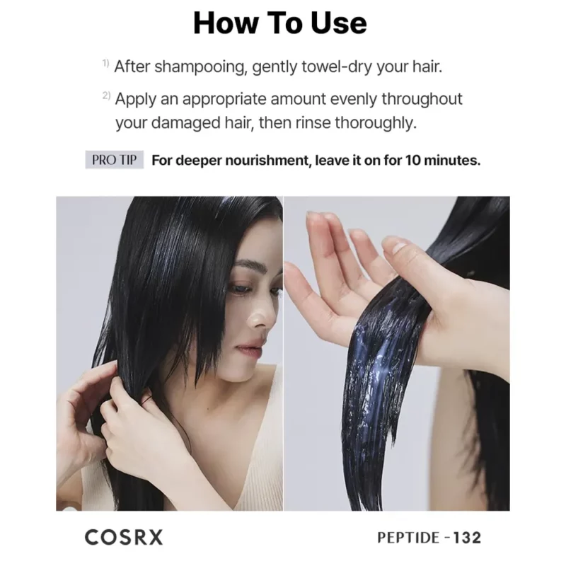 ماسک مو ترمیم کننده کوزارکس peptide۱۳۲ حجم ۱۲۰ میل - Image 4