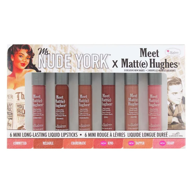 thebalm-ms-nude-york-1-soorati ست مینی رژ لب مایع دبالم مدل Ms. Nude York - Image 1