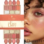 پالت رژگونه و هایلایتر کاراکتر TFD002 - Image 4