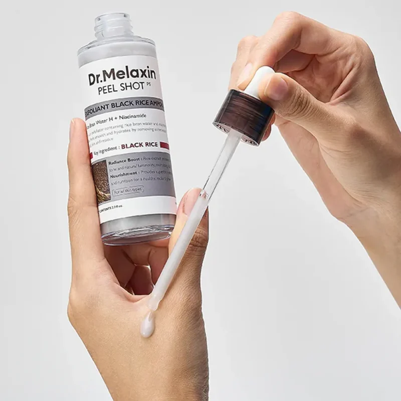 آمپول لایه‌بردار دکتر ملاکسین Black Rice حجم ۸۰ میل - Image 2