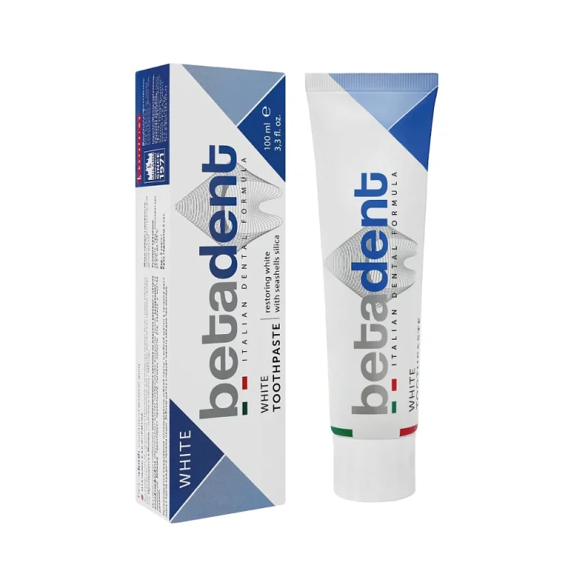 خمیردندان سفید کننده بتادنت مدل White حجم 100میل - Image 2