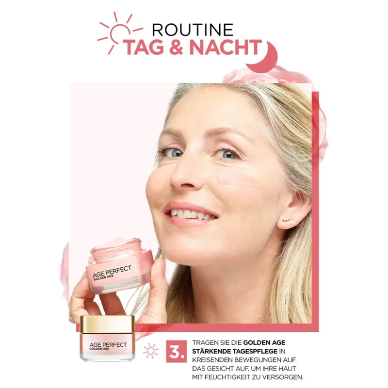 کرم روز ضد پیری لورآل Age Perfect Rose حجم ۵۰ میل - Image 3