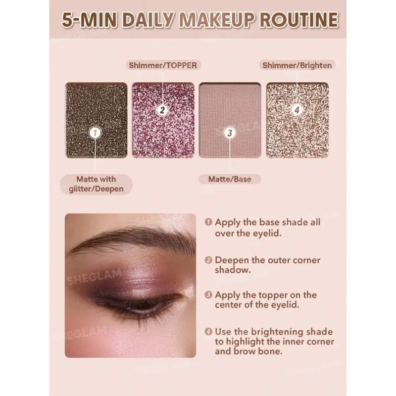 پالت سایه چشم شیگلم مدل FORTUNE حجم 4.2 گرم - Image 4