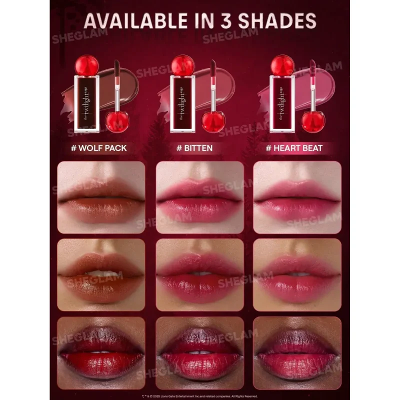 تینت لب مایع شیگلم کالکشن The Twilight Saga - Image 3