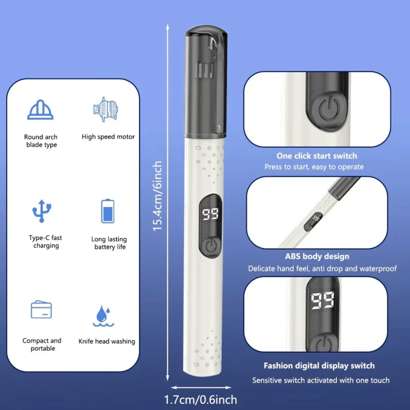 موزن گوش و بینی شارژی دیجیتال مدل FTB-011 - Image 2