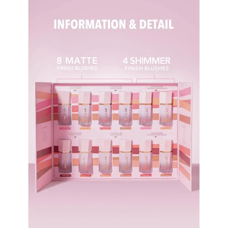 پک رژگونه مایع شیگلم Color Bloom Collection Set - Image 7