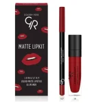 کیت لب گلدن رز مدل Scarlet Red