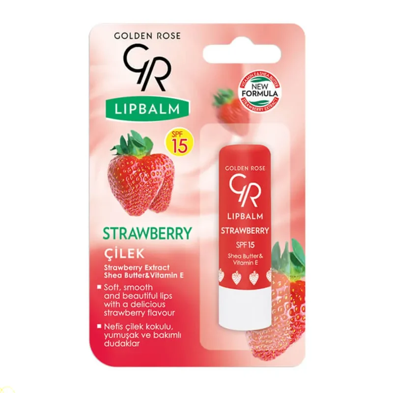 بالم لب گلدن رز SPF15 _ Strawberry - Image 2