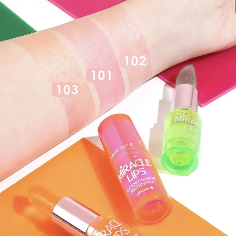 رژ لب حرارتی گلدن رز مدل Miracle Lips - Image 2