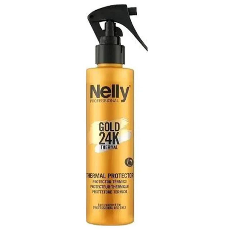 ۲ اسپری محافظ حرارتی مو نلی Gold 24K حجم ۲۰۰ میل