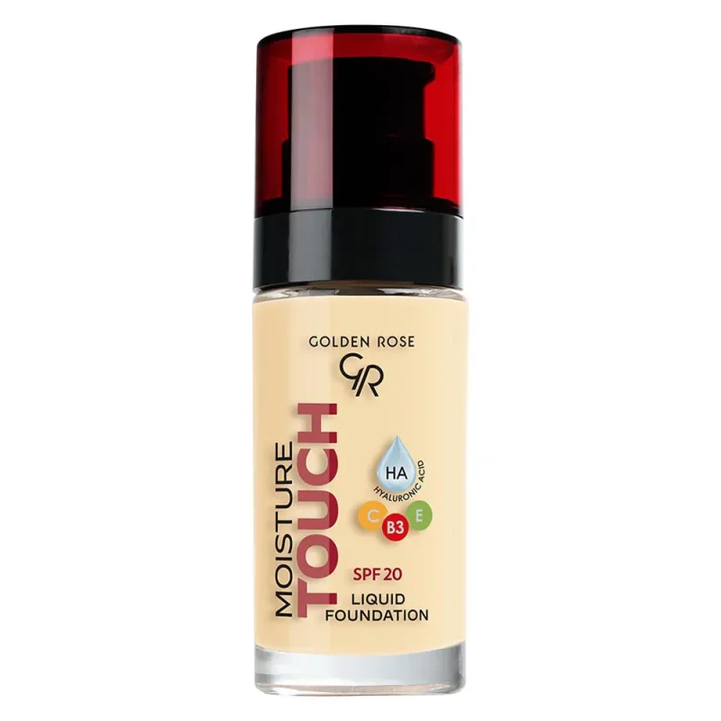 ۲ کرم پودر گلدن رز Moisture Touch شماره ۱۰۱