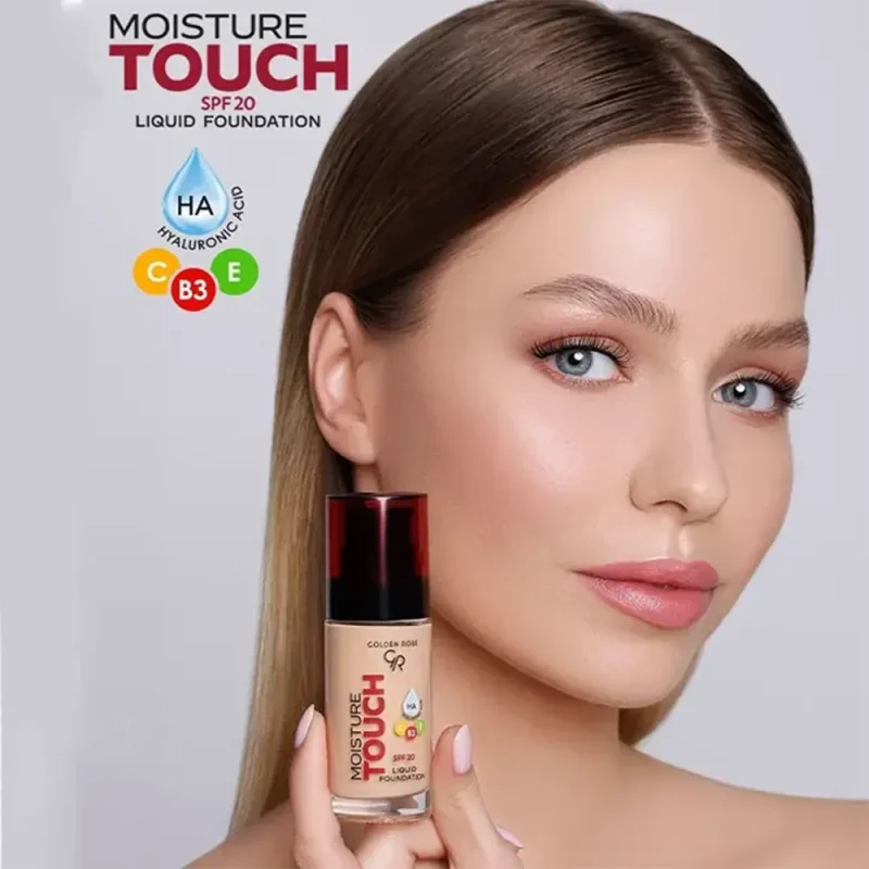 کرم پودر گلدن رز Moisture Touch شماره ۱۰۱ - Image 3